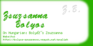 zsuzsanna bolyos business card